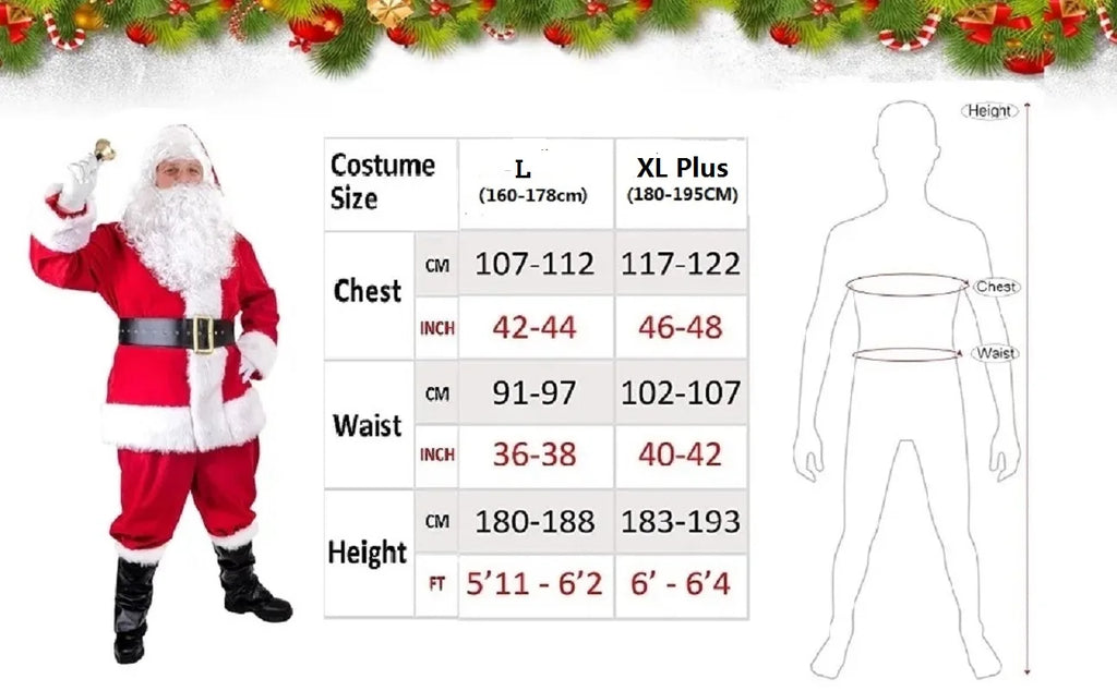 Santa Claus Costume Christmas