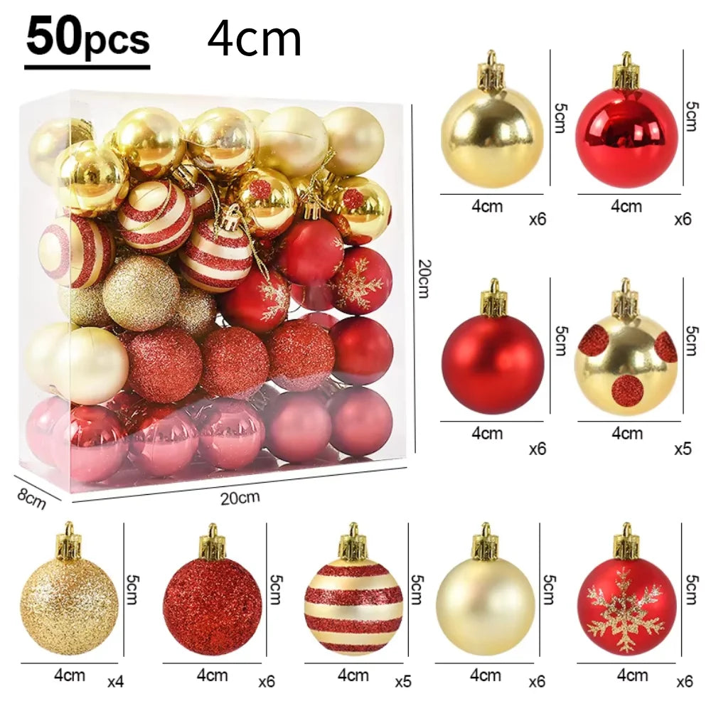 50Pcs Christmas balls