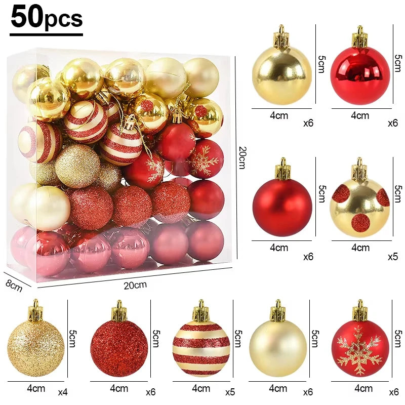 50Pcs Christmas balls